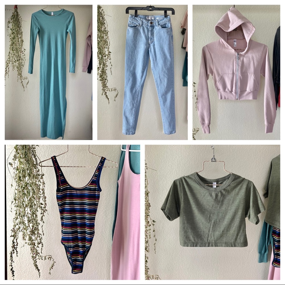 Bundle! 12 item American Apparel Crop Tops Dresses